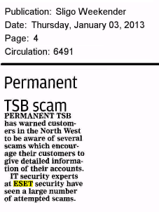 Sligo Weekender 03.01.2013