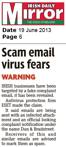 Irish Daily Mirror 19.06.2013