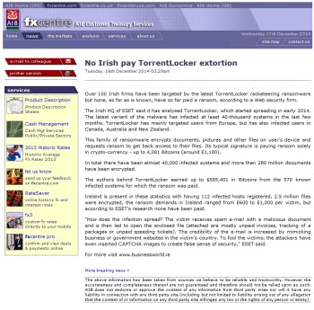 AIB FXcentre 16.12.2014