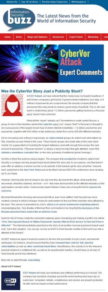 Information Security Buzz 12.08.2104