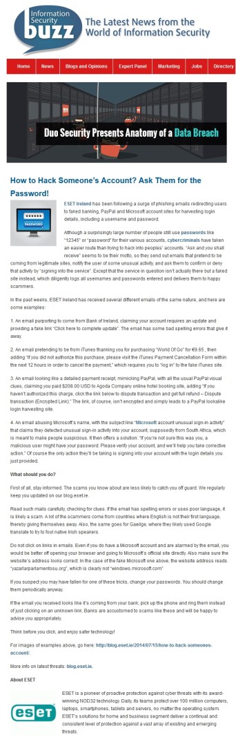Information Security Buzz 17.07.2014