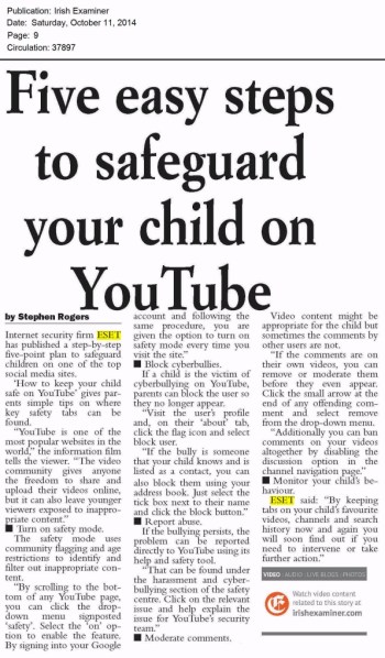 Irish Examiner 11.10.2014