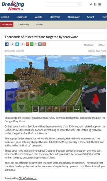 Breaking News 24.05.2015