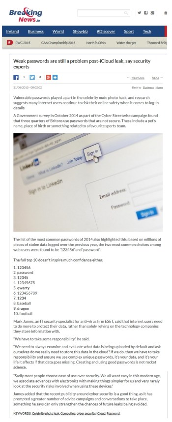 BreakingNews.ie 31.08.2015