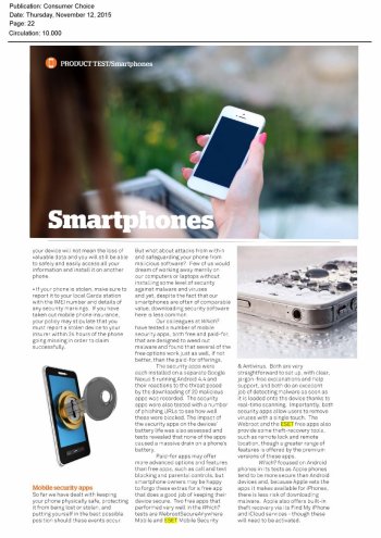 Consumer Choice 14.11.2015