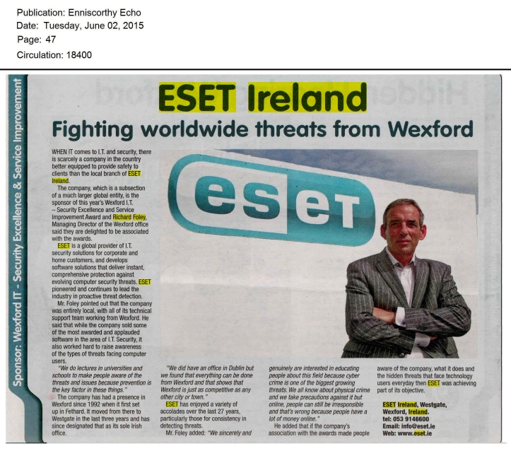 Enniscorthy Echo 02.06.2015