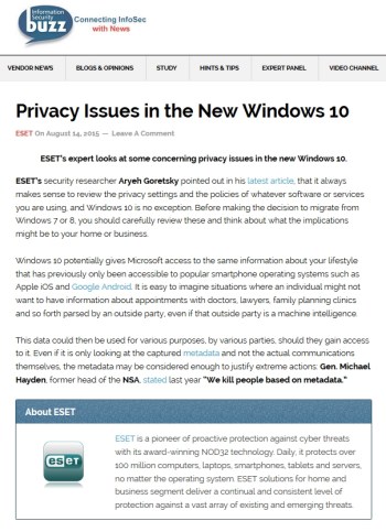 Information Security Buzz 14.08.2015