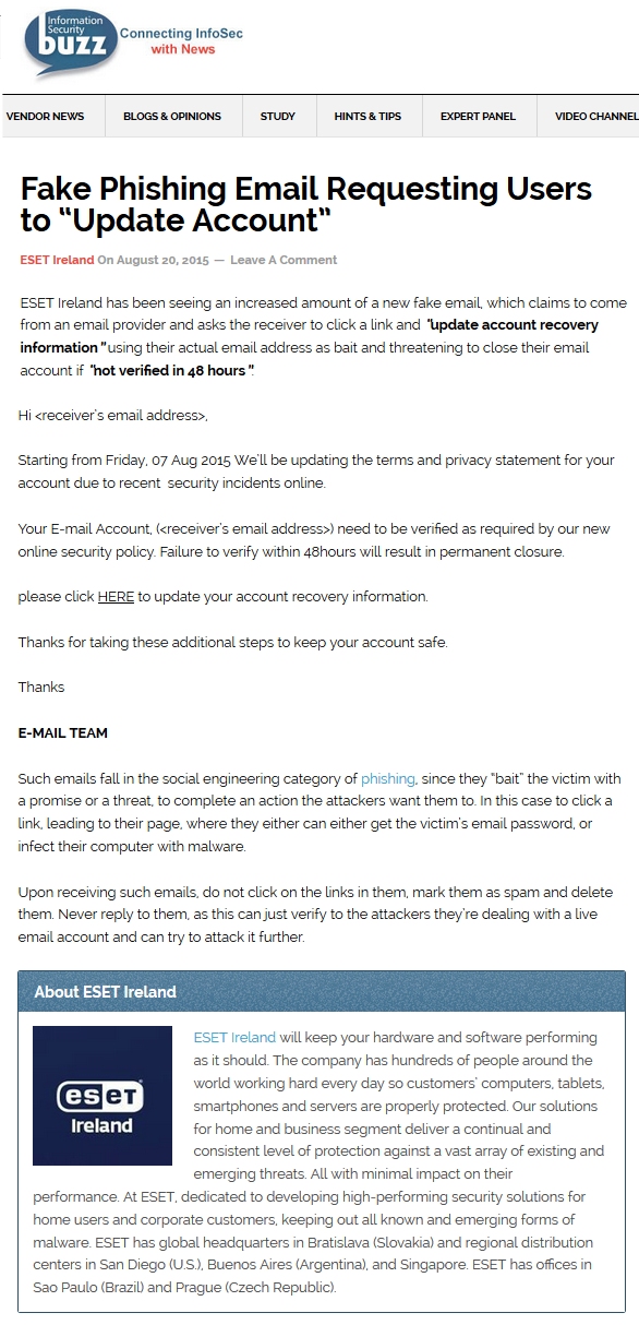 Information Security Buzz 20.08.2015