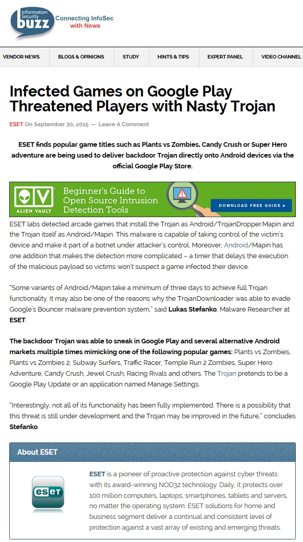 Information Security Buzz 30.09.2015