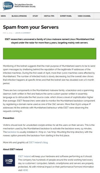 InfoSecurity Buzz 11.05.2015