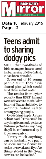 Irish Daily Mirror 10.02.2015
