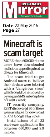 Irish Daily Mirror 23.05.2015