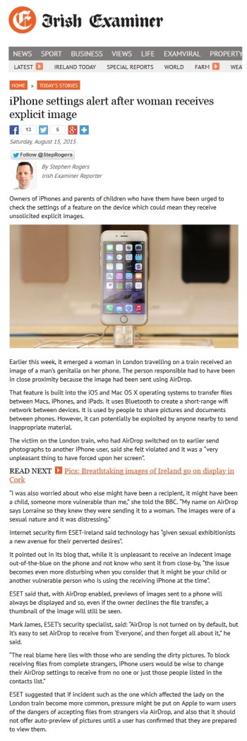 Irish Examiner 15.08.2015b