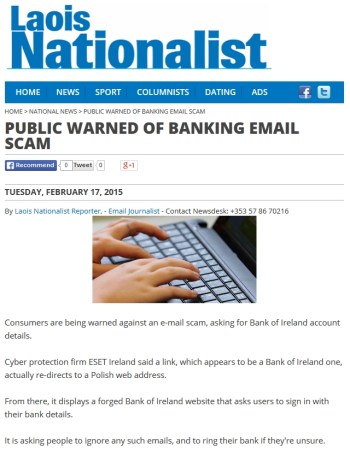 Laois Nationalist 17.02.2015