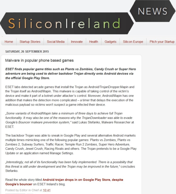Silicon Ireland 25.09.2015