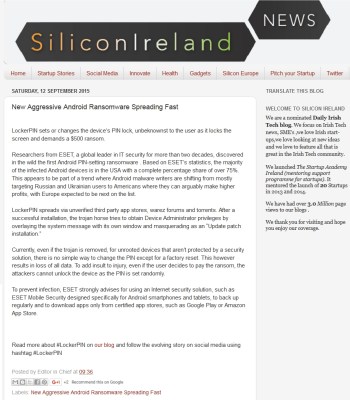 SiliconIreland news 12.09.2015