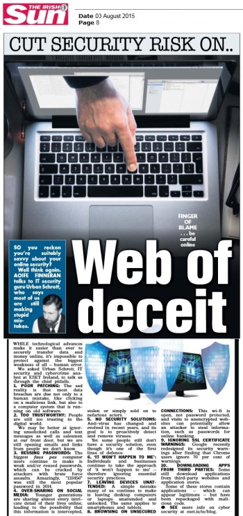 The Irish Sun 03.08.2015