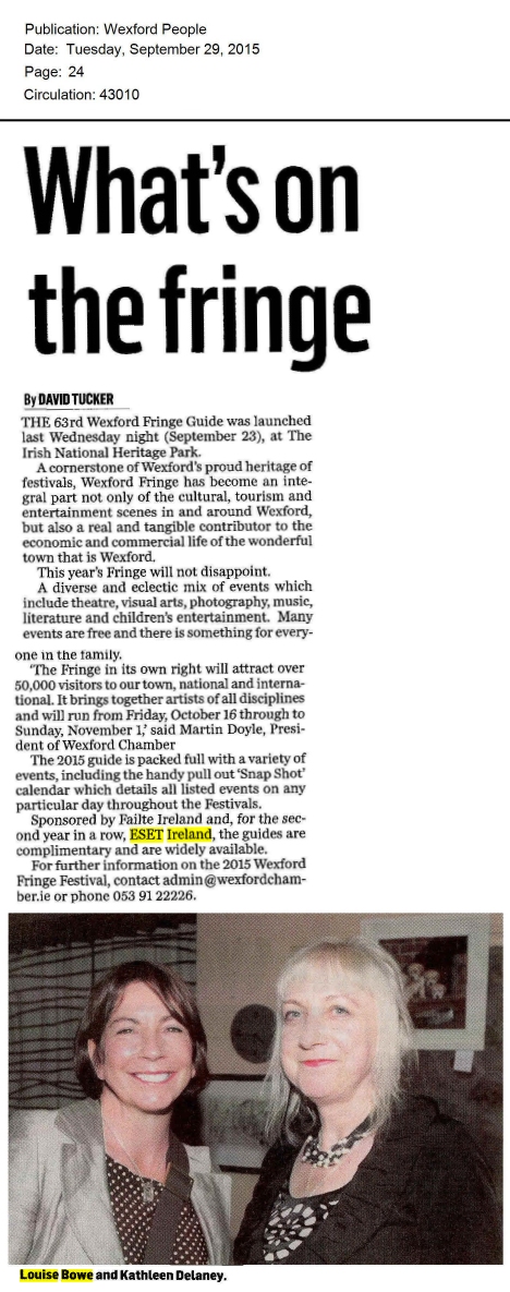 Wexford People 29.09.2015