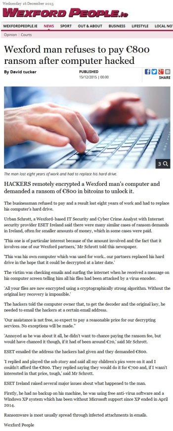 Wexford People.ie 16.12.2015