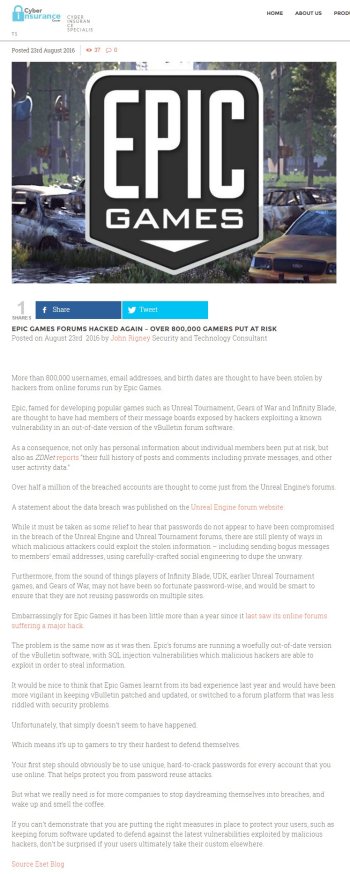 Cyber Insurance Cover 23.08.2016