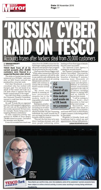 Daily Mirror 08.11.2016