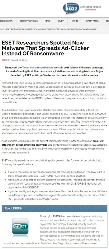 Information Security Buzz 16.08.2016