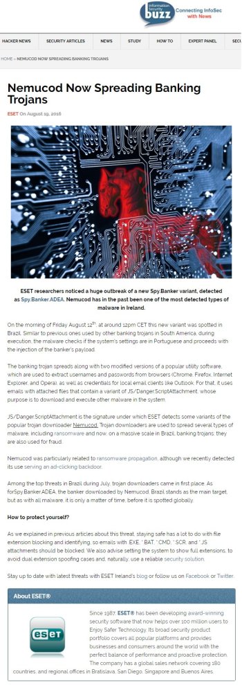 Information Security Buzz 19.08.2016