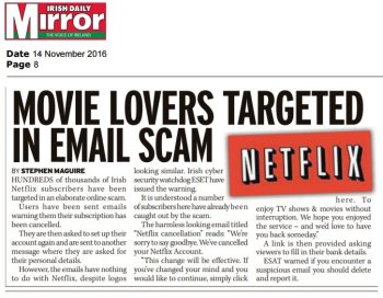 Irish Daily Mirror 14.11.2106