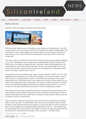 Silicon Ireland News 29.07.2016