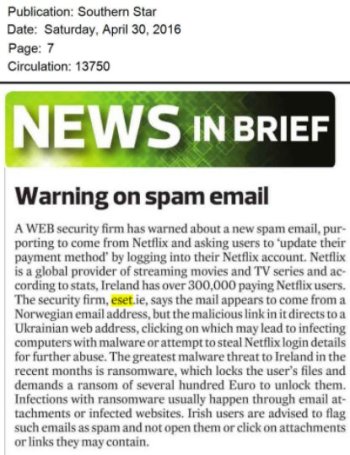 Southern Star 30.04.2016