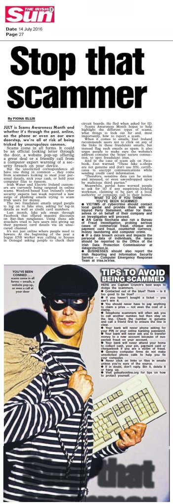 The Irish Sun 14.07.2016