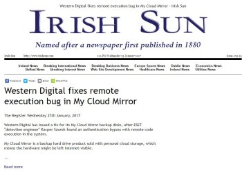 Irish Sun 25.01.2017